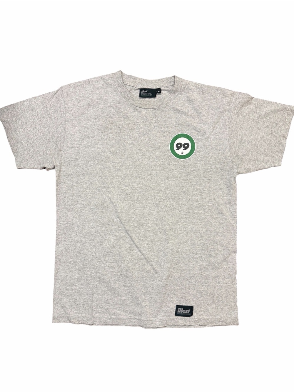 Illest Brand Gray Short-Sleeve Crewneck T-Shirt More Speed